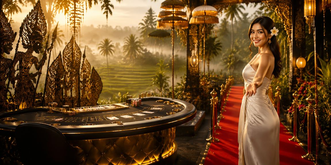 Permainan baccarat live casino di suasana festival yang meriah dan berwarna